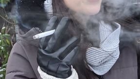 Leather Gloves & Cold Air – All White 100