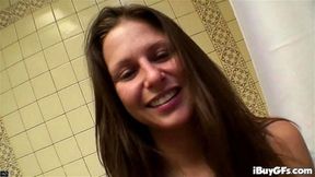 Big tittied glam slut teases the camera with her naked body