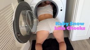 lola cheeks gets stuck in dryer & pounded by bbc