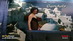 Gangbang slut swallows huge loads in dirty group sex