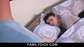 Innocent Teen Austin Xanders Wakes up with His Cock in Stepdaddy&#039;s Mouth