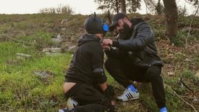 Pet Training with Bearded Master