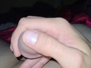 Jerking off Before Bed Shhh is Downstairs