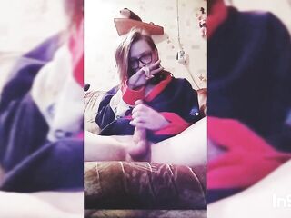 Hattabi4ik Cute Trap Self Urinate And Creampie Spunk flow (Gold Rain, Pissing)
