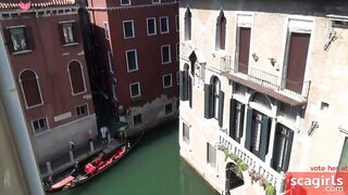 Amateur Blonde Babe's Rough Sex in Venice