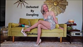 Defeeted By Dangling - MoRina femme fatale pantyhose crossed legs dangling