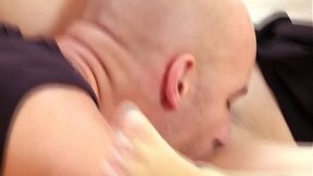 Brown-haired Simone Style Slut Grabs Deeply Fucked and Cums on Her Feet