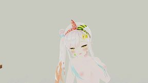 airani lofifteen hentai hololive vtuber undress dance cupid song mmd 3d yellow eyes