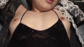 Stunning beauty resembling famous anchor gets wild in steamy solo climax