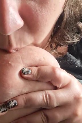 Sucking My Own Nipples - Large Areolas &amp; Saggy Tits Combo