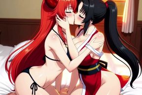Rias Gremory &amp; Mai Shiranui - Adult Animated Encounter