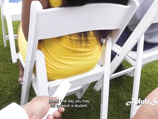 Breasty Black Begins A WILD Trio At Graduation Party - Lily Starfire, Scotty P, Alona Bloom