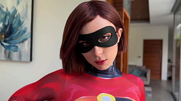 Rough Sex and Deepthroat till Facial with Elastigirl from The Incredibles POV - Hot Cosplay