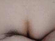 Gozando no rabo do meu marido gordo