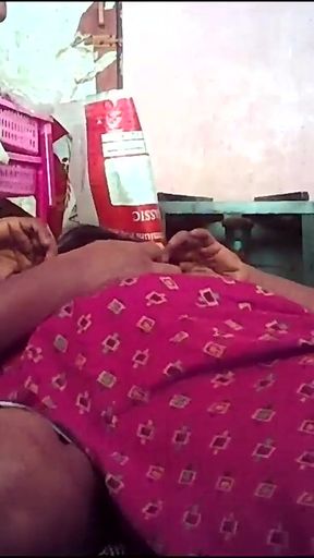Stunning moment from &quot;Indian village house wife kissing and boobs pressing&quot;