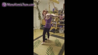 Experiment: Giving girlfriend a shibari crotch rope predicament! (&amp; Strappado)
