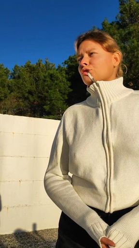 Naughty at the top of the fortress