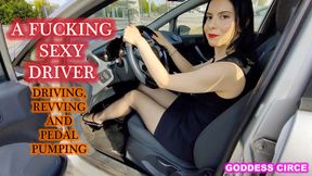 A FUCKING SEXY DRIVER - DRIVING, REVVING AND PEDAL PUMPING (Video request)