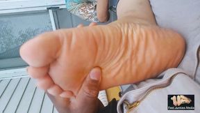 Part #1: FEET LUVIN Overtime N Eating Out Her Fatty Texas T-Bone Steak Redbone EBONY Size Wide SOLES copy