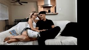 Hot MILF Stepmom Fucked Hard And Gets Cum on her Face And Glasses