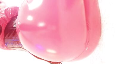 Do you love fetish clothes as I do? Red PVC Catsuit and Corset Fetisch + Foot Fetish a little