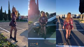 puis devant des camionneurs tres sympa