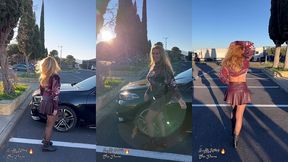 puis devant des camionneurs tres sympa