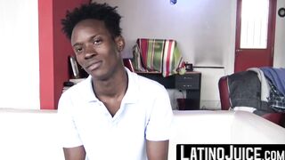 LatinoJuice.com - Straight Jamaican Nico gobbles my dick then proceeds to hammer my a