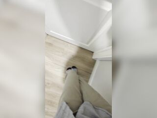 Getting hope desperate to piss but the baths door was locked