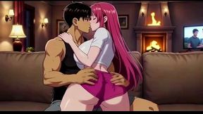 Move Night With Stepsister Turn Into Romantic Sex Night 3d Hentai Anime