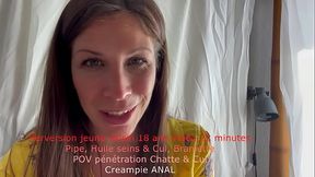 Je suis une MILF &eacute_ducative! Ici c'_est un pure POV de 22 minutes de pure baise...