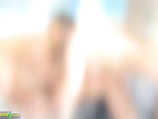 Old overweight granny loves S&M with young pleasant angel