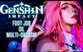 Genshin Impact: Yae Miko Enjoys Multi-orgasm and Footjob - Mollyredwolf