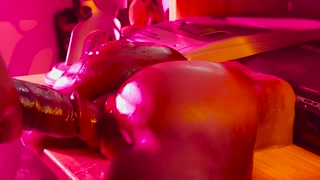 Trans girl fucks pussy doll