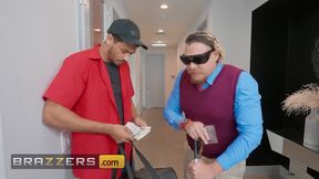 BRAZZERS - Jennifer White Plays A Cucking Game With Her Husband Where He Acts Blind As She Takes