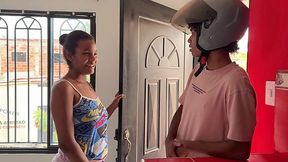Big cock fucks Latina stepsister till she begs for cumshot