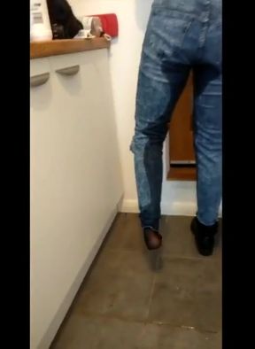 Jeans and pantyhose wetting compilation