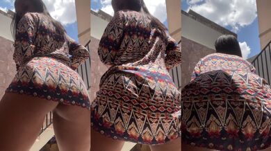 Latina Up-Skirt Twerk Tease