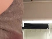 Cassie jacks off in heels and moans