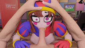 Car Toon - Pomni The Amazing Digital Circus Pomni Makes Sloppy Blowjob. Cum In Mouth Porn