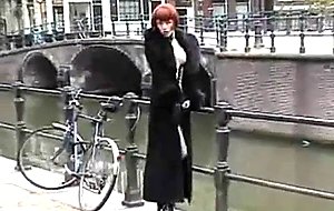Tara flashing in amsterdam