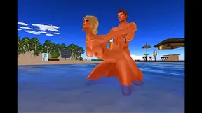 Lazy Sunday Blaze: Hot Cartoon Lovers Collide in Steaming 3D Encounter
