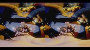 Worship Goddesses - triple blowjob in a classic temple featuring amazon version of Super Girl, Powergirl and Wonder Woman