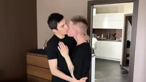 Hairy Guy with a Big Dick Fucked Sweet Student Twink's Tight Asshole