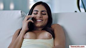 Caught my babysitter having phone sex