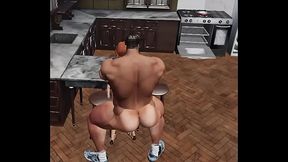 party slut gets handsome Chris Chester up her white ass