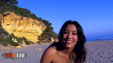 Dolce and Leo fucking on the beach