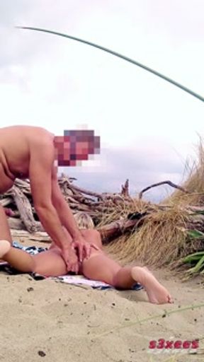 Dogging style at the beach Cap D'agde. Nice exhibition.