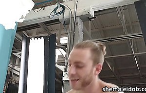 Superstar model Trans babe Aubrey Kate gives babe Riley hardcore fuck