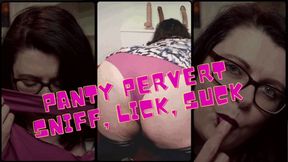 PANTY PERVERT SNIFFER,LICKING, SMELLING, TASTING HD 1080P MP4